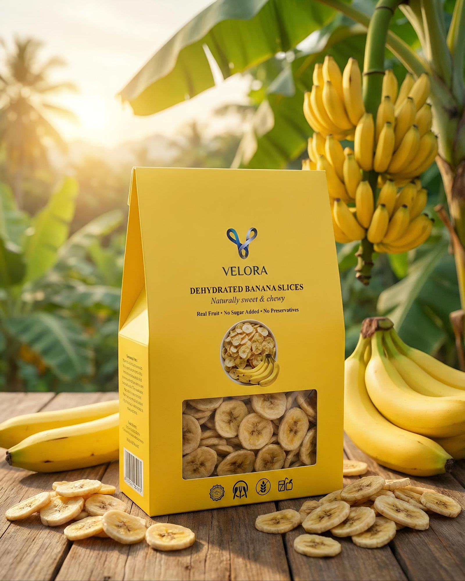 Velora Foods Dehydrated Fruit Variety Pack – Apple, Banana, Orange & Mixed Fruit (4 × 30g | 120g Total) - Image 2