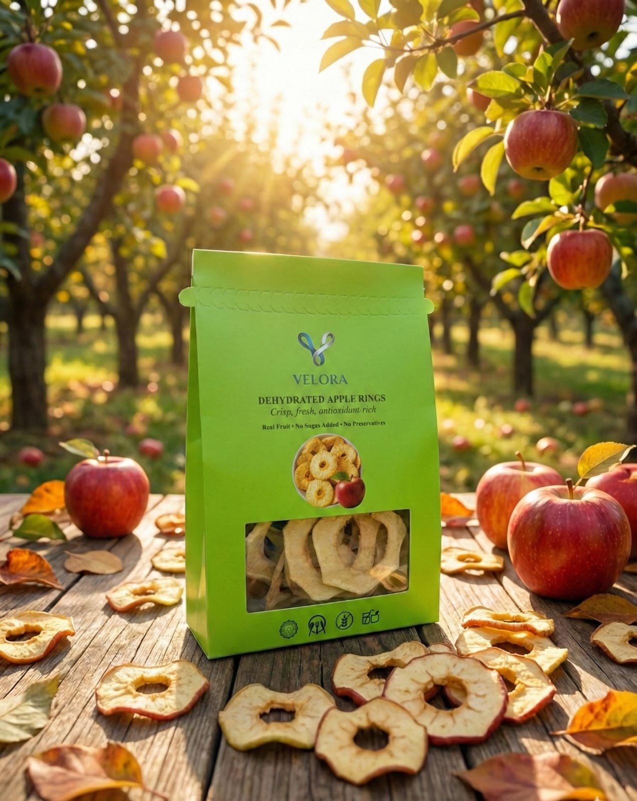 Velora Foods Dehydrated Fruit Variety Pack – Apple, Banana, Orange & Mixed Fruit (4 × 30g | 120g Total) - Image 3