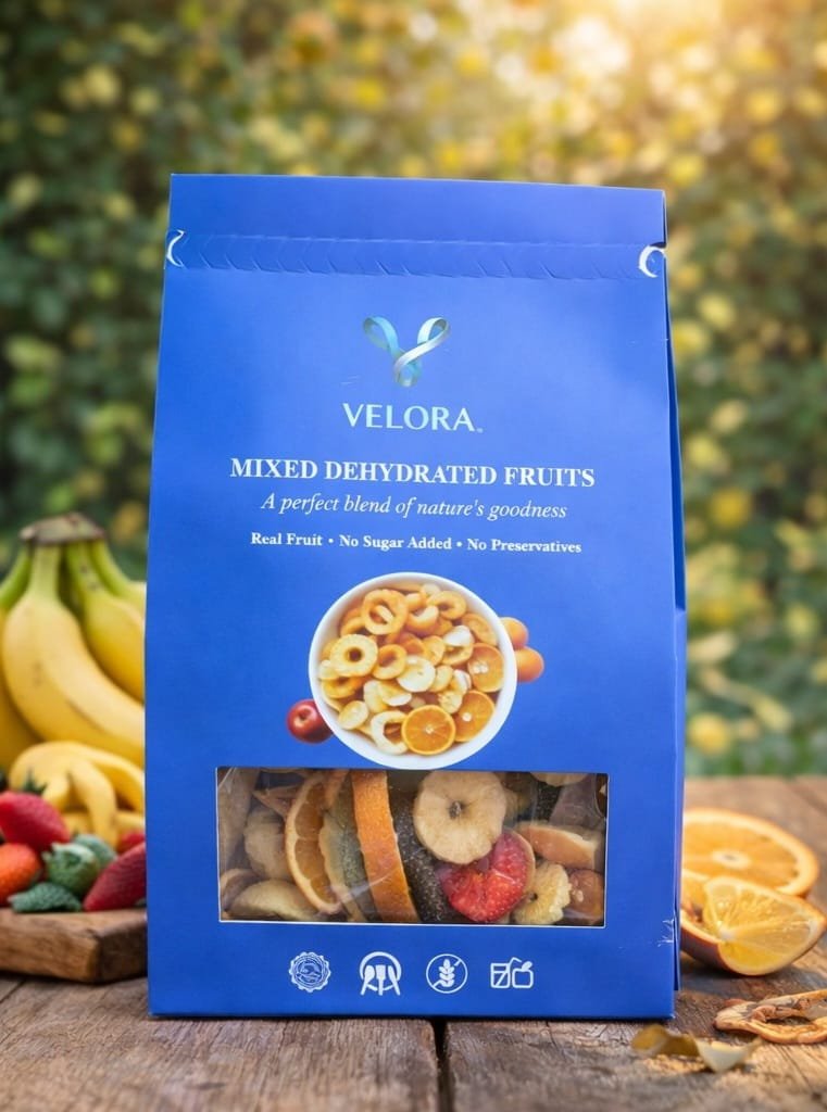 Velora Foods Dehydrated Fruit Variety Pack – Apple, Banana, Orange & Mixed Fruit (4 × 30g | 120g Total) - Image 5